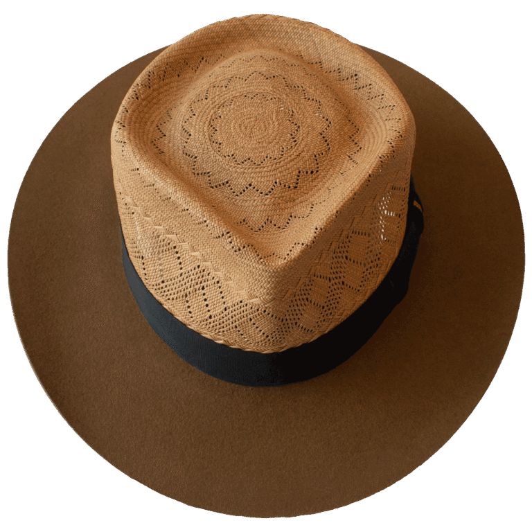 Dualist Hat Ravel with Toquilla Straw Crown and Felt Brim - Front View | Superior Hats