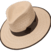 Terra Panama Hat with Concentric Weave and Bound Edge - Angle View | Superior Hats