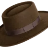 Handcrafted Gambler Hat with Artisan Detailing - angle View | Superior Hats