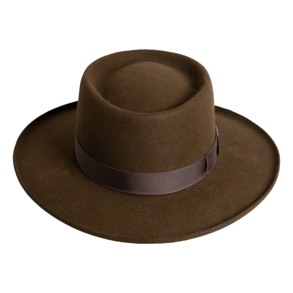 Gambler Premium Felt Hat with Telescope Crown - Front View | Superior Hats
