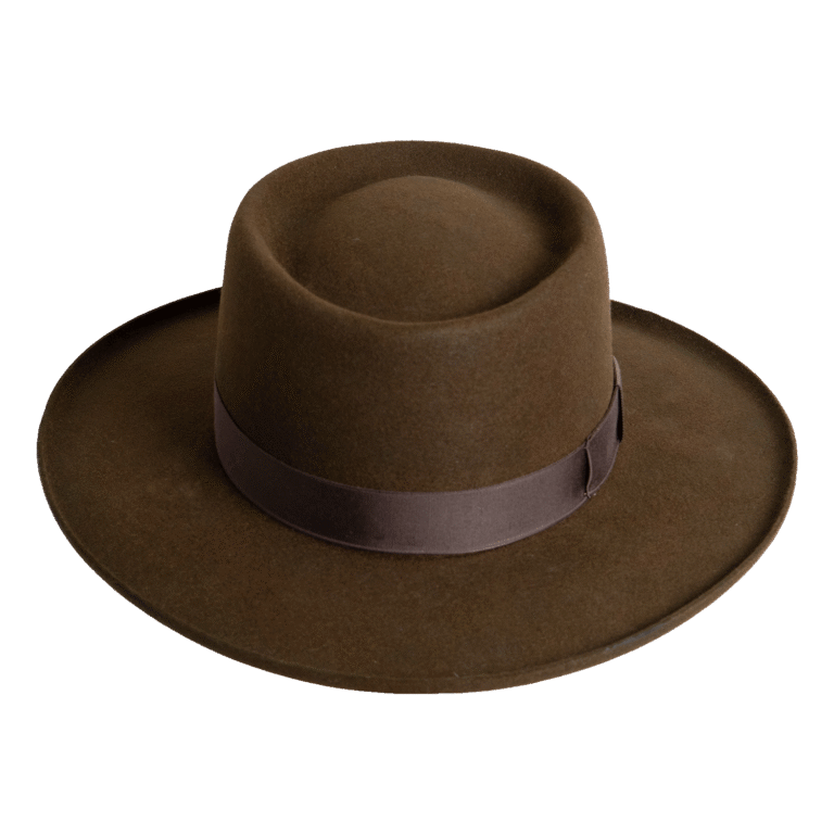 Gambler Premium Felt Hat with Telescope Crown - Front View | Superior Hats