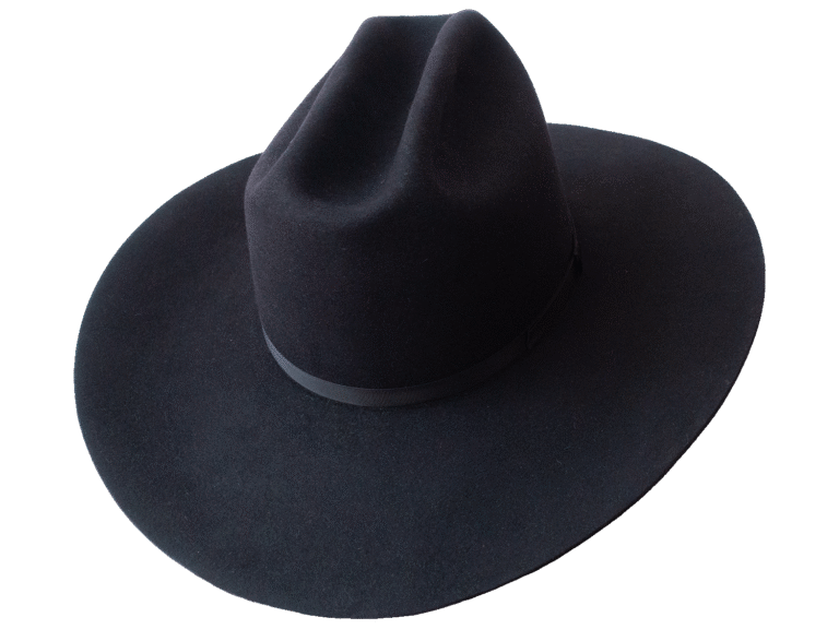 The Regent Sophisticated Cowboy Hat with Classic Proportions Cattleman- Angle View | Superior Hats