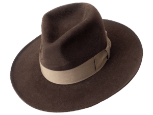 The Settler Modern Interpretation of Classic Fedora - Angle View | Superior Hats