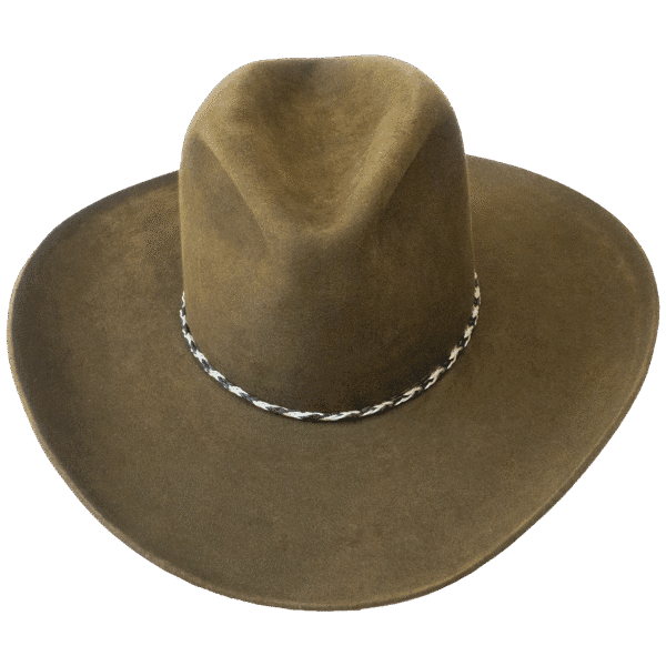True Ranger Premium Western Hat with Pronounced Indentations - Front View | Superior Hats