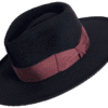 Vincent Premium Felt Hat with Extended Brim - Angle View | Superior Hats