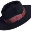 Vincent Premium Felt Hat with Extended Brim - Angle View | Superior Hats