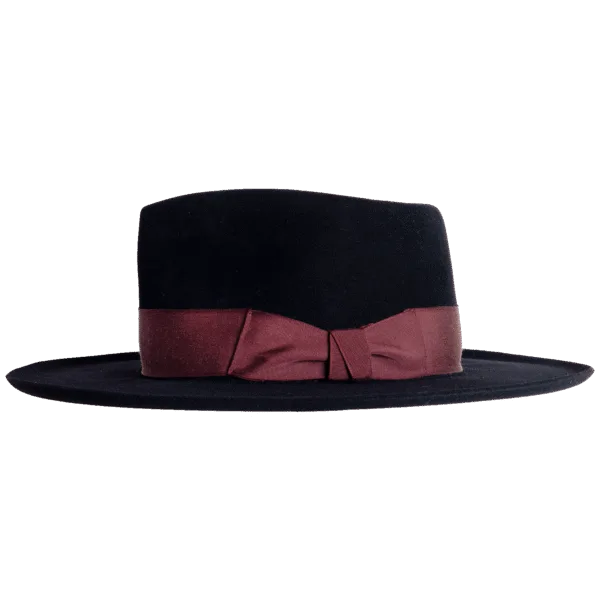 Vincent Fedora with Timeless Silhouette - Side Profile | Superior Hats