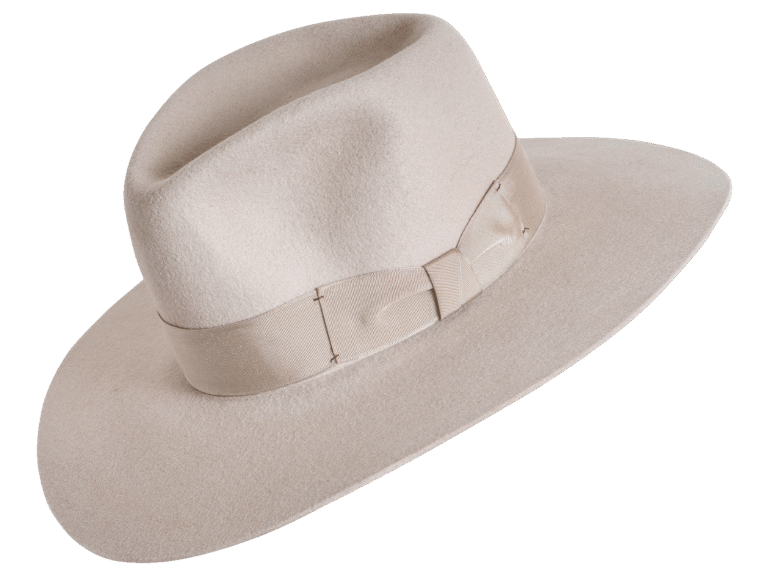 Wayfarer Premium Felt Hat with Drop Brim - Angle View | Superior Hats