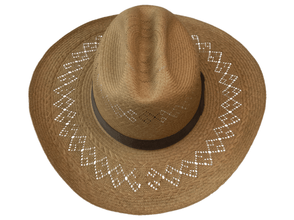 Cattleman-Panama-Hat-Western_Front Panama Hat Cattleman in Havana Tone with Western Crown - Front View | Superior Hats