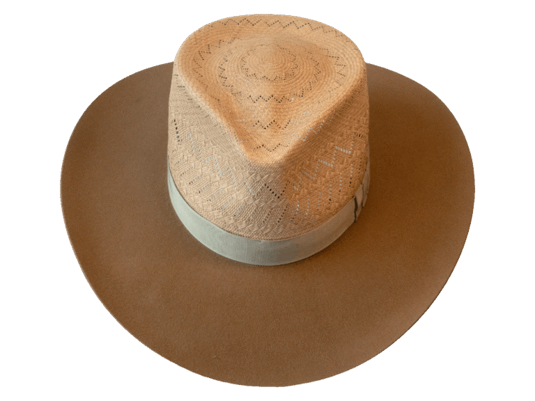 Frontier Dualist Hat with Toquilla Straw Crown and Felt Brim - Front View | Superior Hats