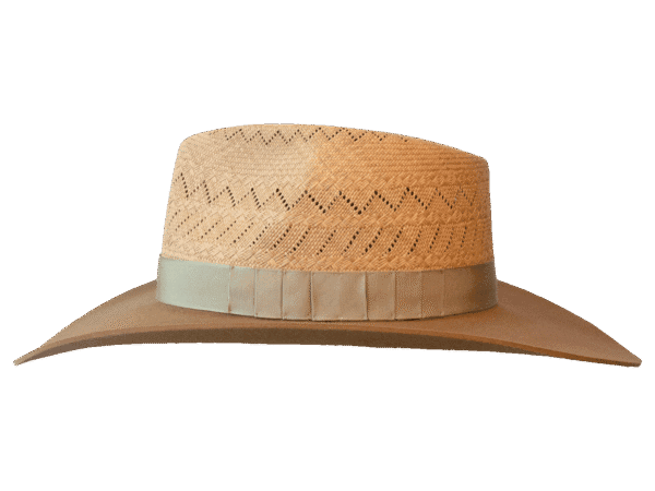 Frontier Dualist Hat with Silverbelly Band - Profile View | Superior Hats