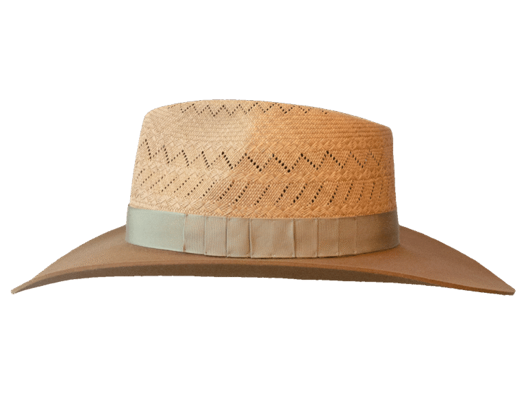 Frontier Dualist Hat with Silverbelly Band - Profile View | Superior Hats